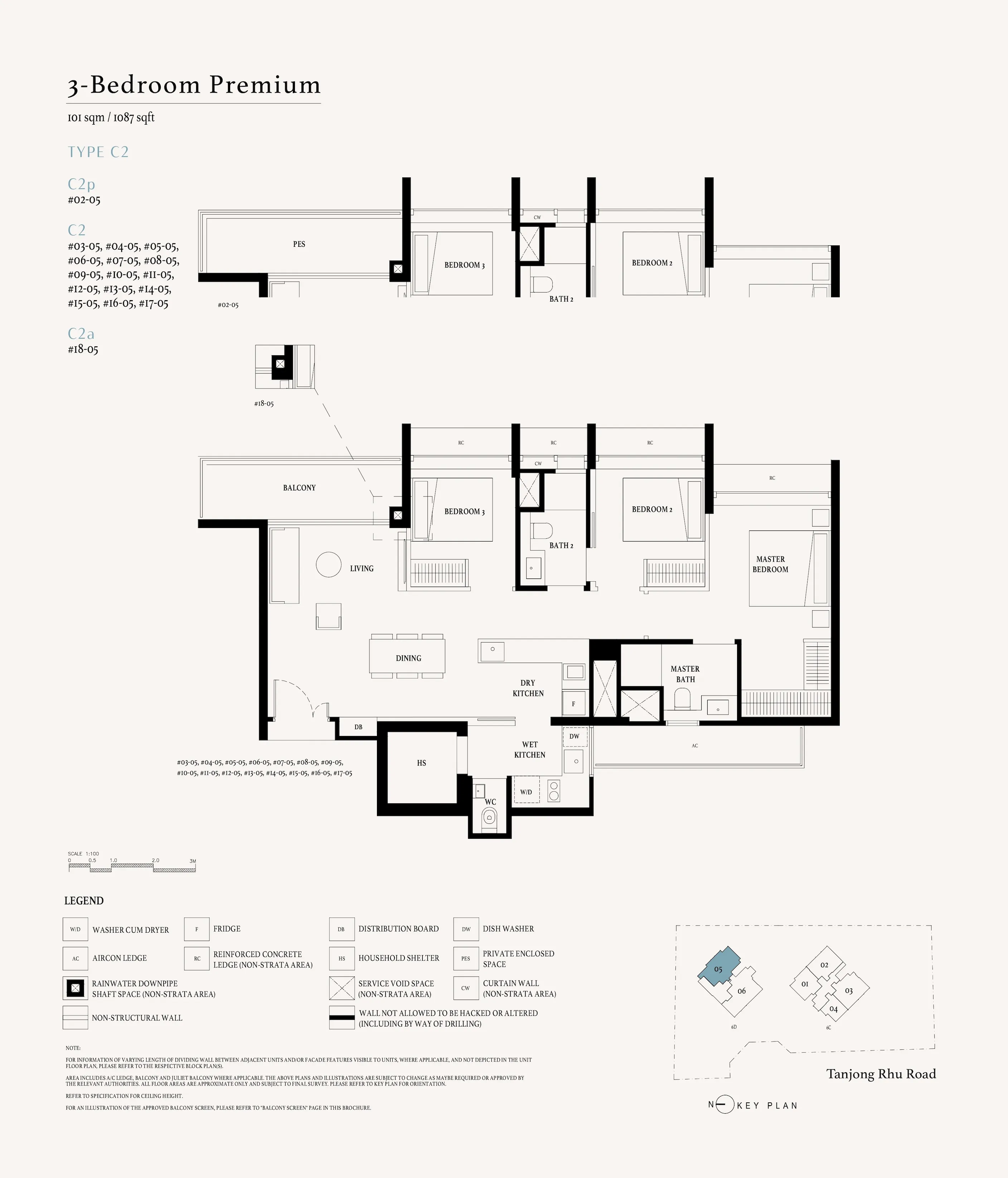 3BR Premium C2 Floor Plan
