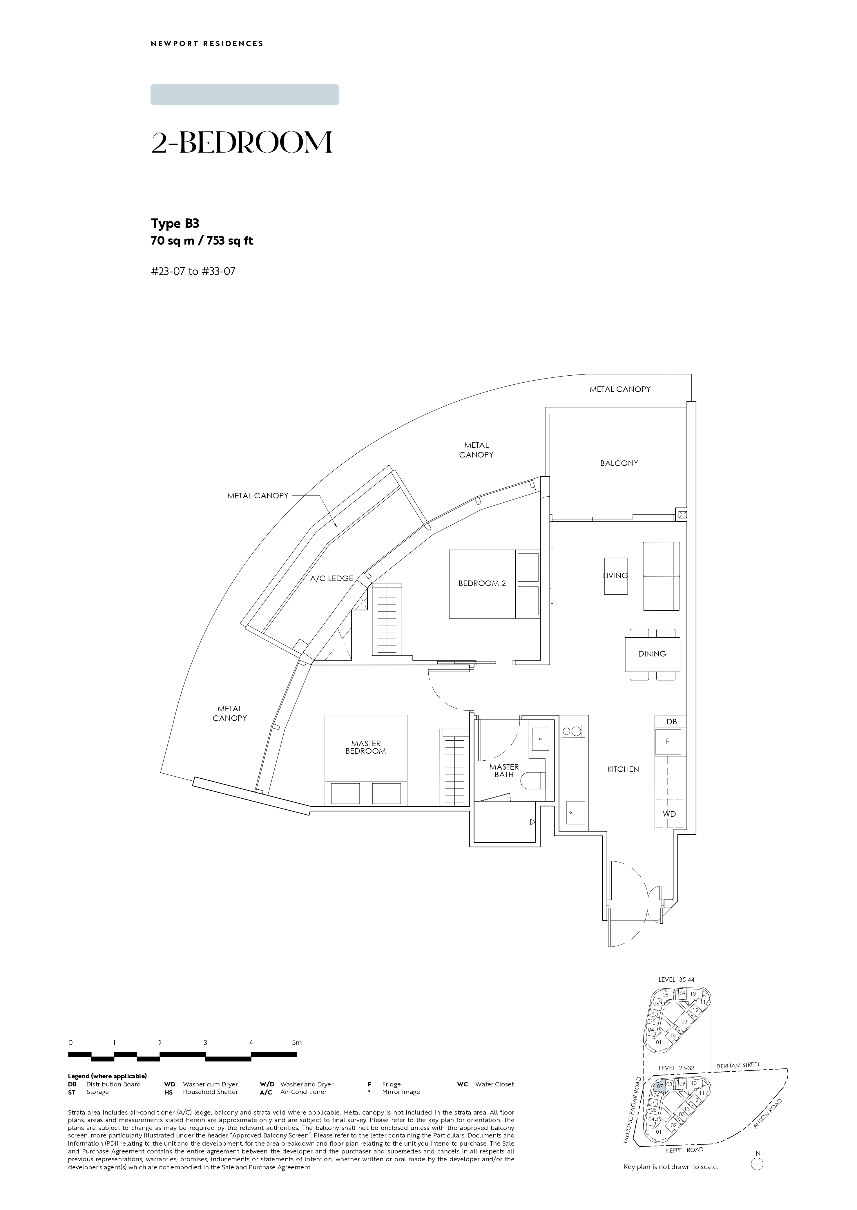 Newport Residences 2-Bedroom Type B3 - 710 sqft